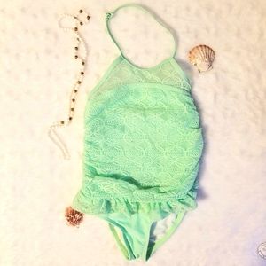 Lace girls swimsuit